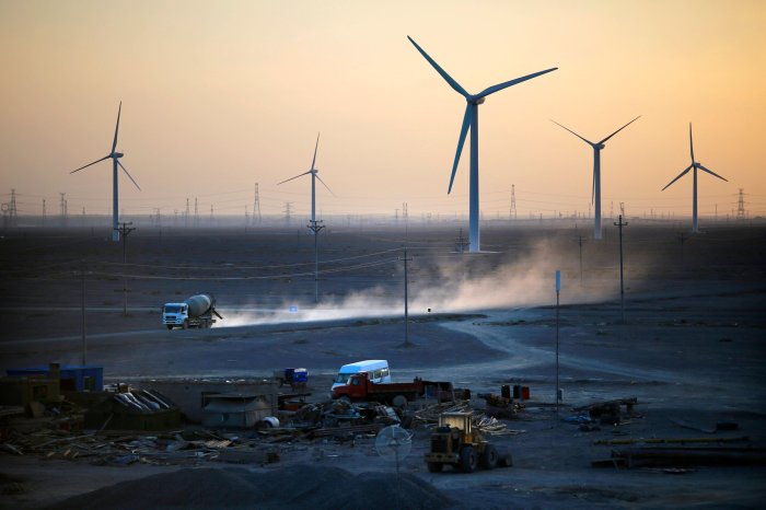 Wind energy farms in Asia