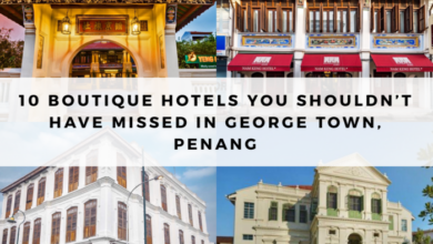 Hotels in George Town, Penang with colonial architecture and street art