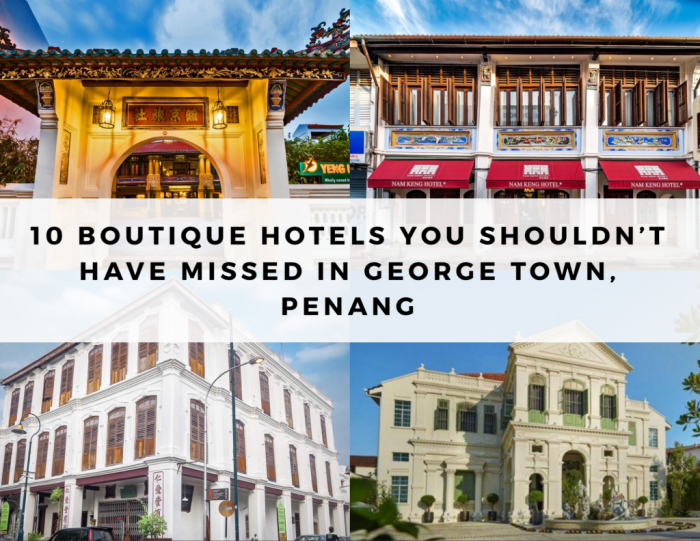 Hotels in George Town, Penang with colonial architecture and street art