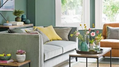 Green living room inspiration