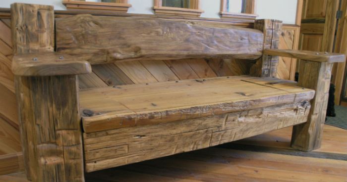 Recycled wood furniture