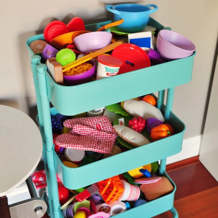 Kids' playroom organization