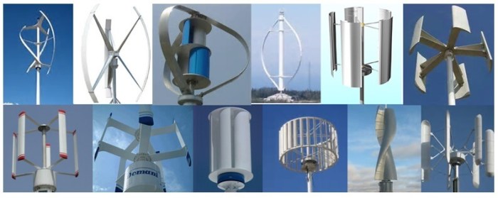 Vertical wind turbines