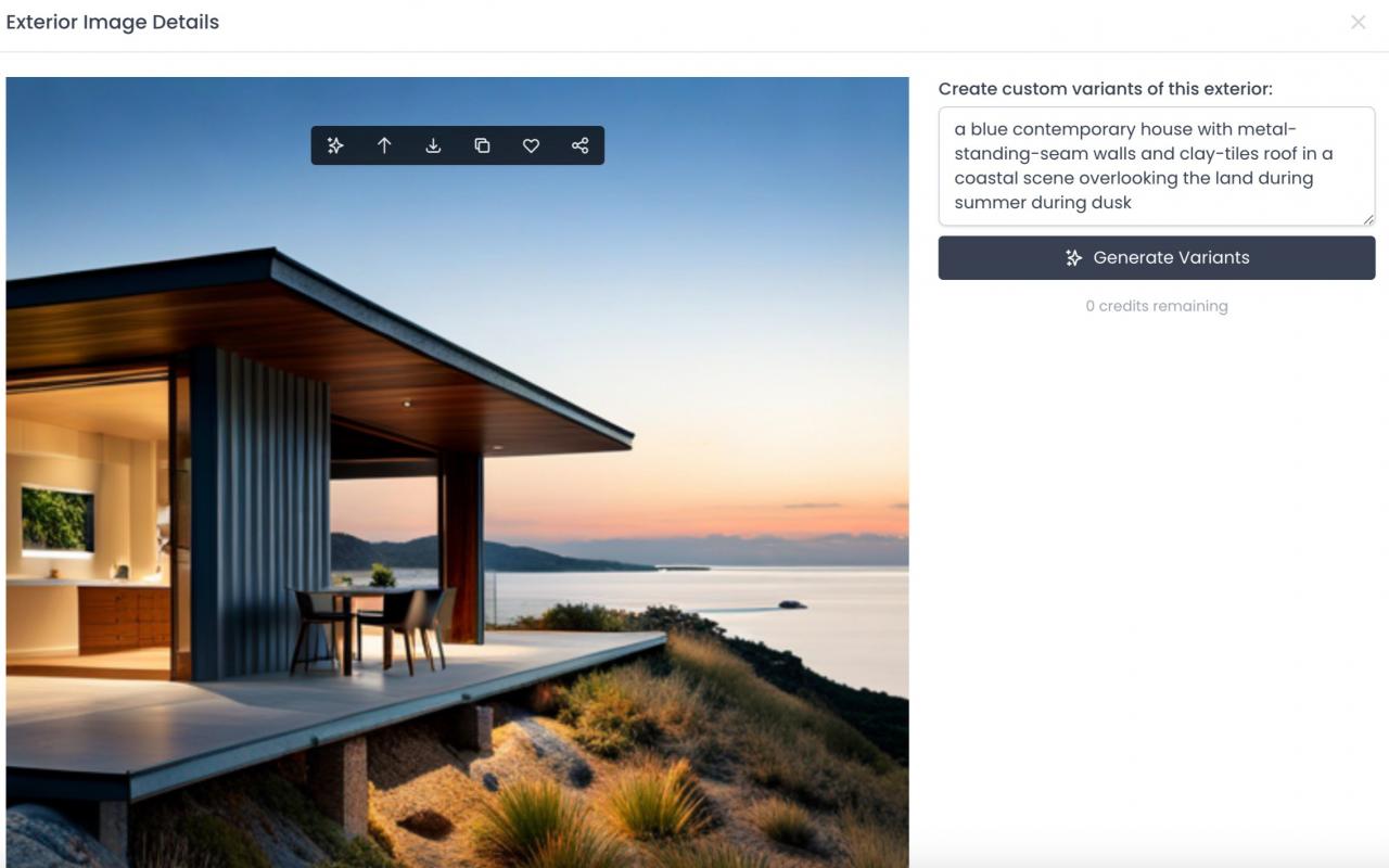 Online AI home design software that considers sustainability